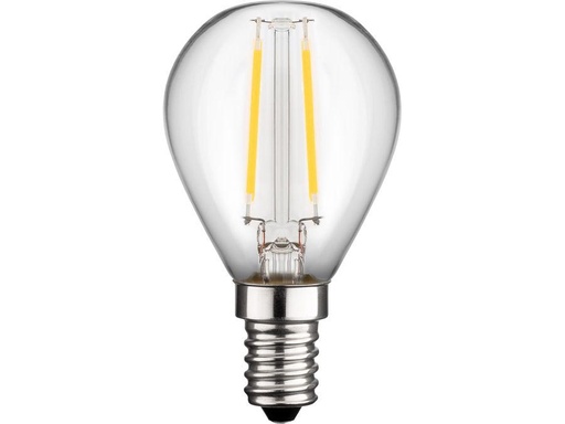 [H48727] G45 Filament LED kronepære - 240V 1,8W klar, E14 (2700K)