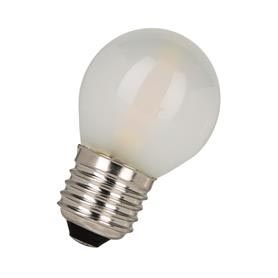 [H42426] G45 Filament LED kronepære - 240V 2W opal, E27 sok., (2700K)