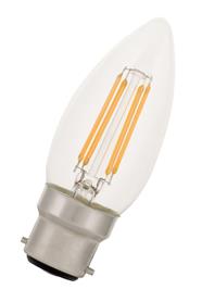 [H39869] C35 Filament LED kerte - 240V / 4W, B22d sokkel (2700K)