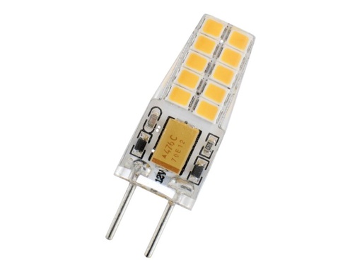 [H43280] LED stiftpære - 12V 2,5W GY6.35 sokkel (3000K)
