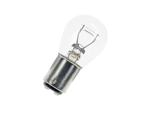 [H51343] Dværglampe - 6V / 21/5W Globe, Bay15d sokkel (Ø25x47mm)