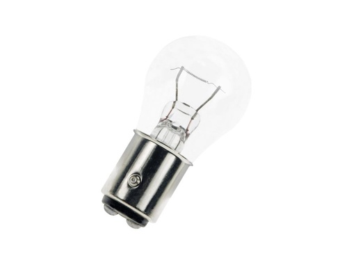 [H51350] Dværglampe - 48V / 25W Globe, Bay15d sokkel (Ø25x50mm)