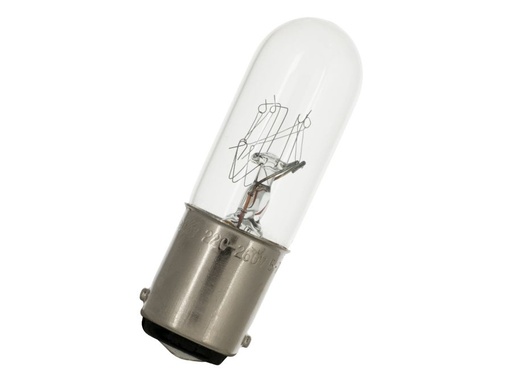[H51742] Dværglampe - 24-30V / 400mA / 6-10W, Ba15d sokkel (Ø16x54mm)
