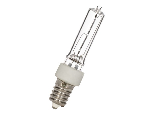 [H14344] JD halogenpære - 240V / 75W klar, E14 sokkel (Ø18x63mm)