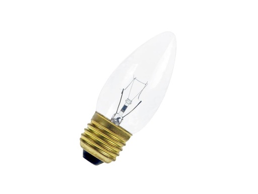 [H52315] C35 Kertepære - 130V / 60W klar, E27 sokkel