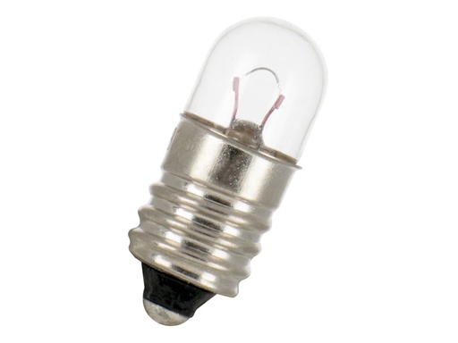 [H52342] Dværglampe - 12V / 250mA / 3W, E10 sokkel (Ø9x23mm)