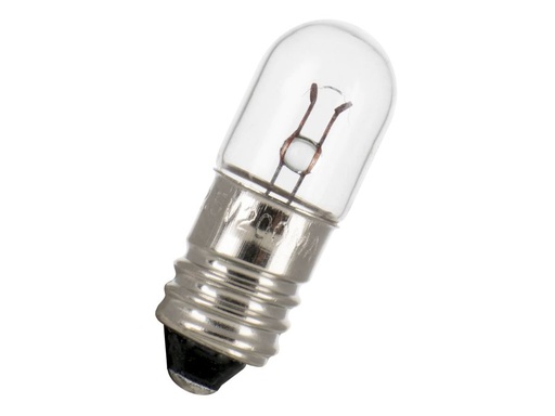 [H52410] Dværglampe - 2.5V / 1A / 2.5W, E10 sokkel (Ø10x28mm)