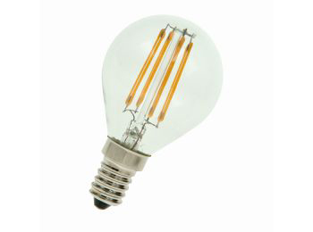 [H50880] G45 filament LED kronepære - 240V 4W dæmpbar, E14 (2700K)
