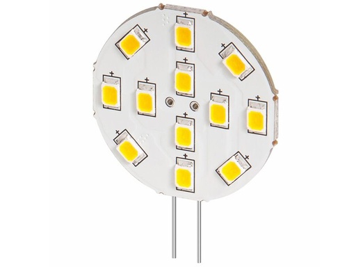 [H17888] G4 LED stiftpære, side - 12V / 2W Varm Hvid (170 lm, 140°)