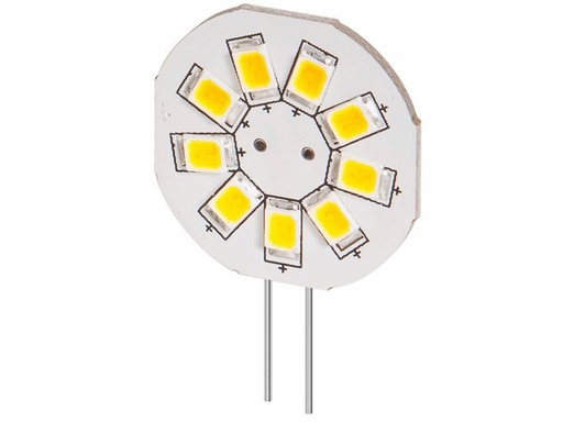 [H20136] G4 LED stiftpære, side - 12V / 1,5W Varm Hvid (120 lm, 140°)