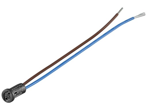 [H54596] Fatning til G4 pære - Plast, Rund m. 15cm ledning