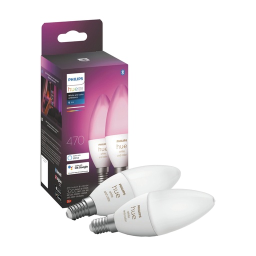 [H64332] PHILIPS HUEWCA 4W B39 E14 EU 2P
