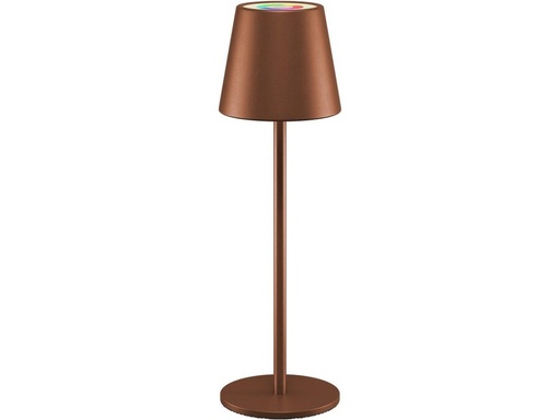 [H64207] Trådløs LED-bordlampe RGB, bronze (IP44)