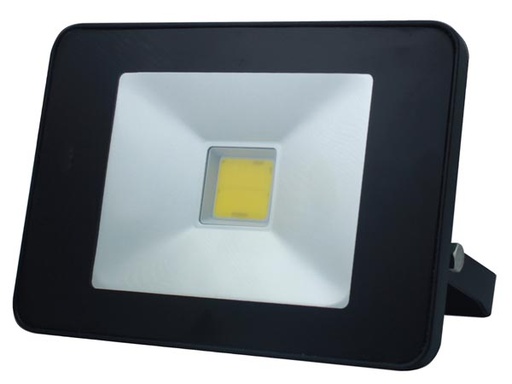 [H50170] LED facadespot m. PIR - 20W COB, Neutral hvid (IP65), Sort