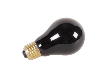[H19238] UV sortlyspære - 75W / 230V, E27 sokkel