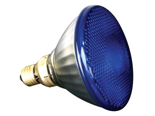 [H32268] PAR38 pære - 230V / 80W, E27 sokkel, BLÅ (Omnilux 2000h)