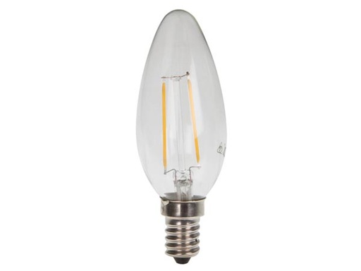 [H40408] Filament LED kertepære - 230V / 2W, E14 sokkel (2700K)