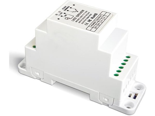 [H46873] 1-kanals LED lysdæmper til DIN-skinne - 12-24V / 12A