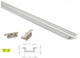 [H29103] Alu. LED profil - Type Z, Anodiseret alu. (2,02m)
