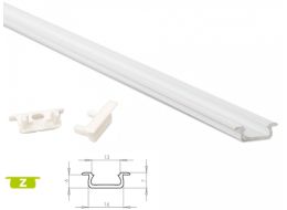 [H29106] Alu. LED profil - Type Z, Hvidlakeret (2,02m)