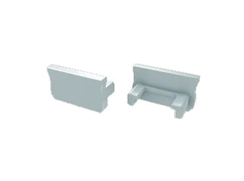 [H46715] Endestykke til LED profil type A - Hvid (1 stk.)
