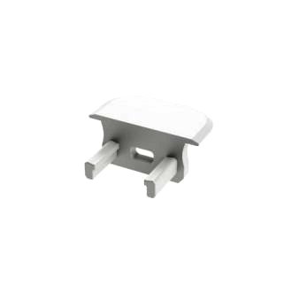 [H46732] Endestykke til LED profil type B - Grå m. hul (1 stk.)