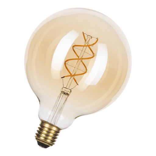 [H60069] G125 SpiraLED Basic - 240V 5W E27 2000K Gold, Dæmpbar