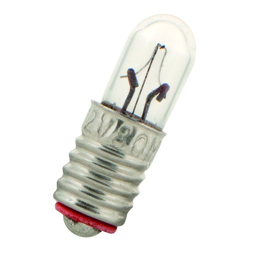 [H61863] Dværglampe - 6V / 100mA / 0,6W Tube, E5.5 sokkel