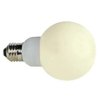 [H29815] G60 LED pære - 230VAC / 1W, E27 sok., Varm HVID