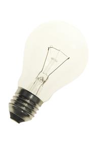 [H44345] Ovnpære - 230V / 25W 300°C, E27 sokkel, klar (Ø60 x 108mm)
