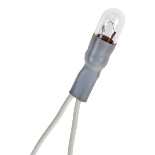 [H19116] T1 1/4 Miniaturepære - 6V 60mA, 20cm ledning (Ø3,15mm)