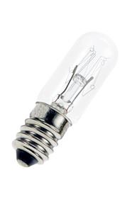[H25826] Rørlampe - 230V / 15W, E14 sokkel, Klar (Ø16x54mm)