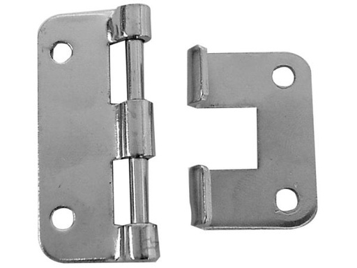 [H19297] Hængsel - Blank metal, 58x46mm