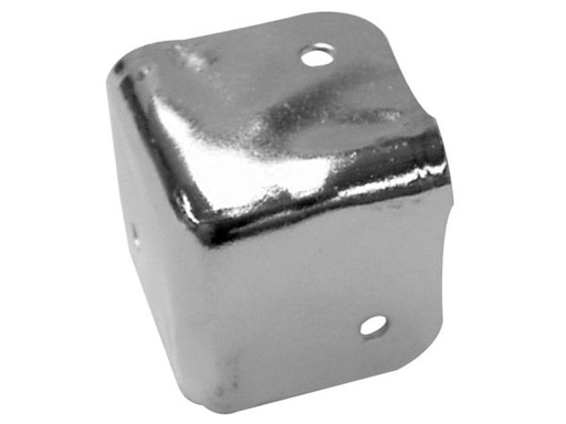 [H19304] Højttaler kabinet hjørne, blank metal, 38x38mm x 90°