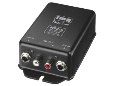 [H26079] Mikrofon forforstærker inkl. netadapter