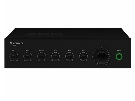 [H59116] Mono PA mixer forstærker - 1 x 35W / 100V, Sort