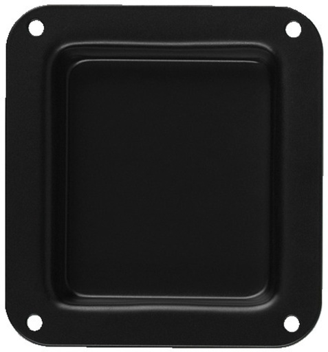 [H64848] PA terminal u. huller, Sort metal (102,5x110,5mm)