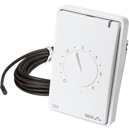 [7224215043] Devireg™ 233 - Gulvtermostat m. føler - Hvid