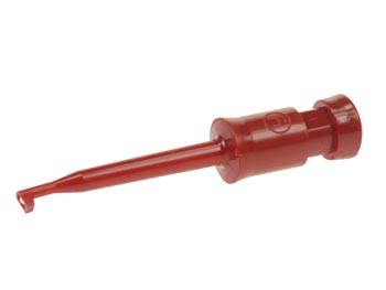 [H19122] Mini testprobe m. krog - Rød (loddetype)