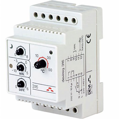 [7224215331] Devireg™ 316 - Din-Skinne -10 - +50ºC