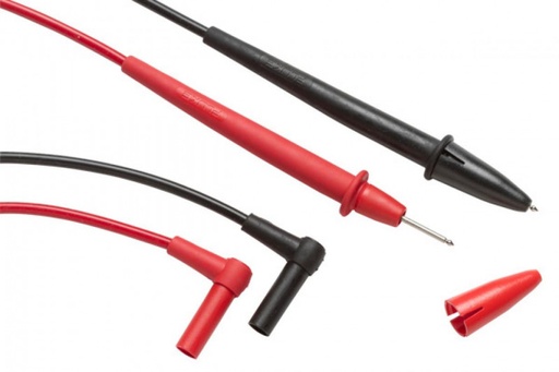 [H55260] Testledningssæt - vinklet banan til probe, 10A, 4mm (1,2m)