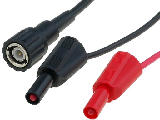 [H19779] Koaksial testkabel - BNC han til 2 x 4mm banan han (1,2m)