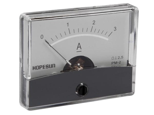 [H19828] Analog strøm-panelmeter - 3A DC (60x47mm)
