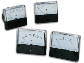 [H19831] Analog strøm-panelmeter - 500mA DC (60x47mm)
