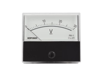 [H19846] Analog spændings-panelmeter - 30Vdc (70x60mm)