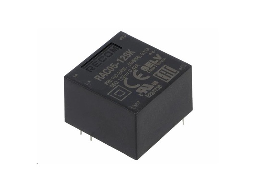 [H59249] Printstrømforsyning - 12VDC / 416mA / 5W, indkapslet