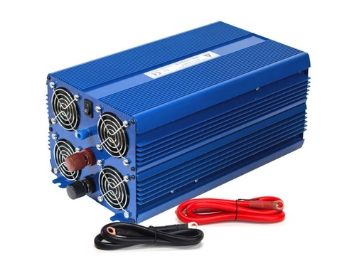 [H53219] Inverter - 12Vdc til 230Vac / 2000W, ren sinus, 2xPin-Earth