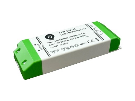 [H64692] LED strømforsyning - 12Vdc /15A / 180W