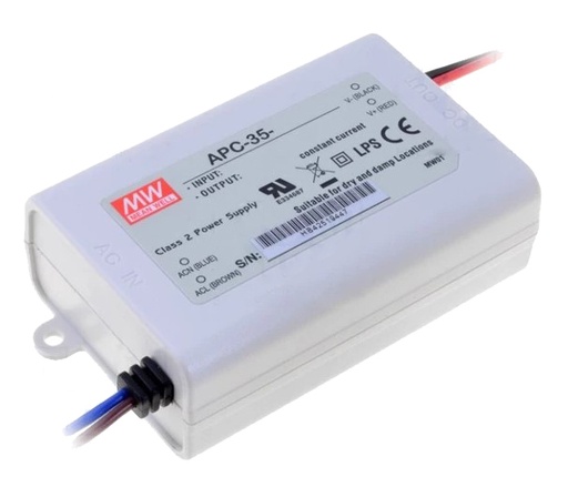 [H61641] Konstantstrøm LED driver - 34W / 1050mA, 11-33V (IP42)