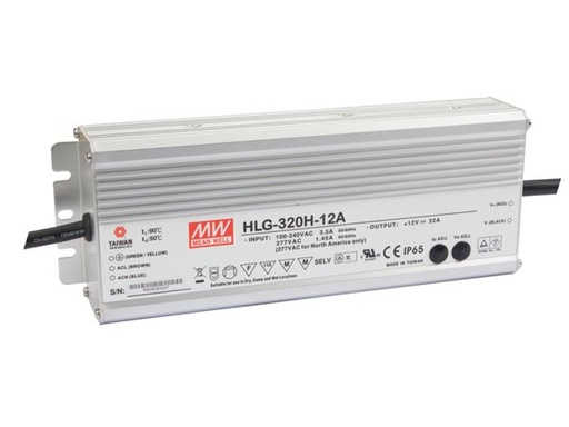 [H47379] LED Strømforsyning - 12Vdc / 320W, vandtæt (IP65)